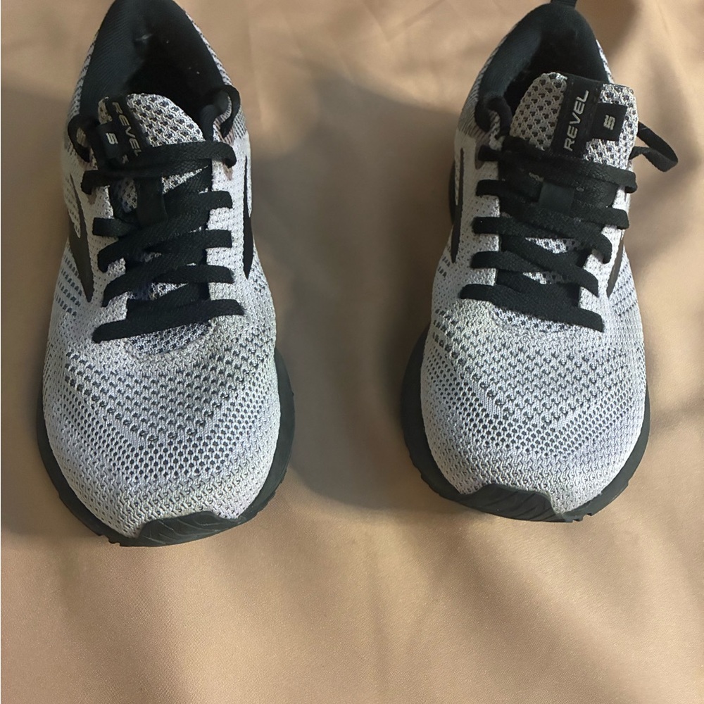 Brooks Black and Gray Athletic Shoes